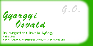 gyorgyi osvald business card